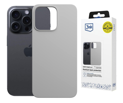 Etui do telefonów 3MK Hardy MagSilicone Natural Titanium do iPhone 16 Pro Max 5903108661959